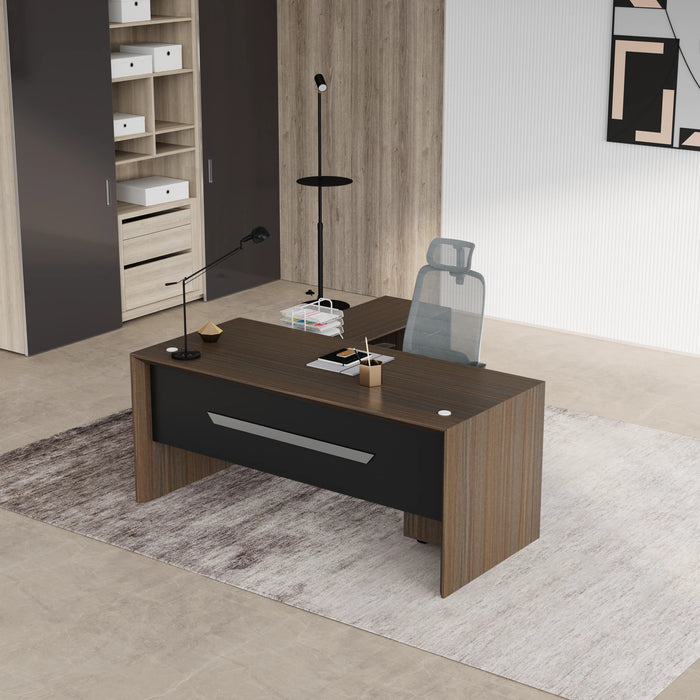 Neptune 63-71" Rectangular Executive Desk with Mobile Return | AF Essence Mooreen WX-E1508