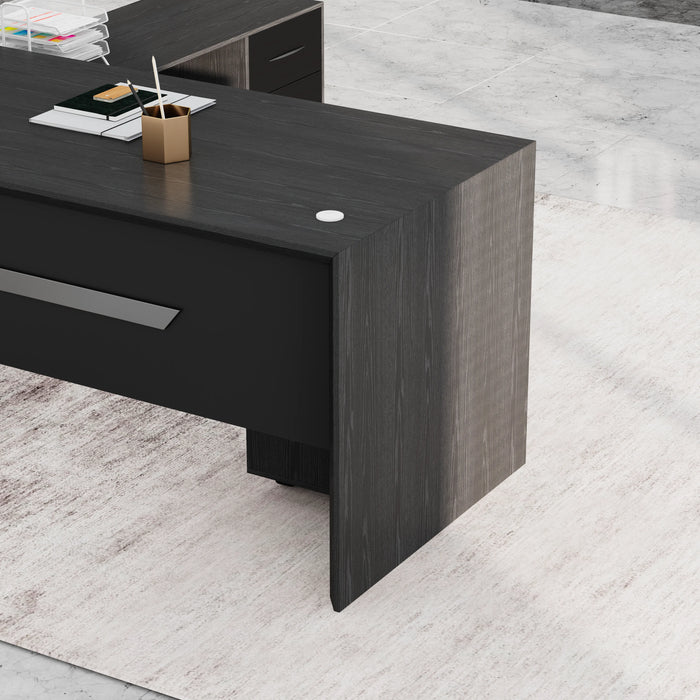 Neptune 63-71" Rectangular Executive Desk with Mobile Return | AF Essence Mooreen WX-E1508