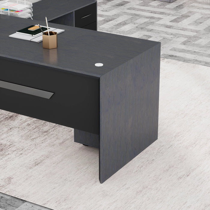 Neptune 63-71" Rectangular Executive Desk with Mobile Return | AF Essence Mooreen WX-E1508