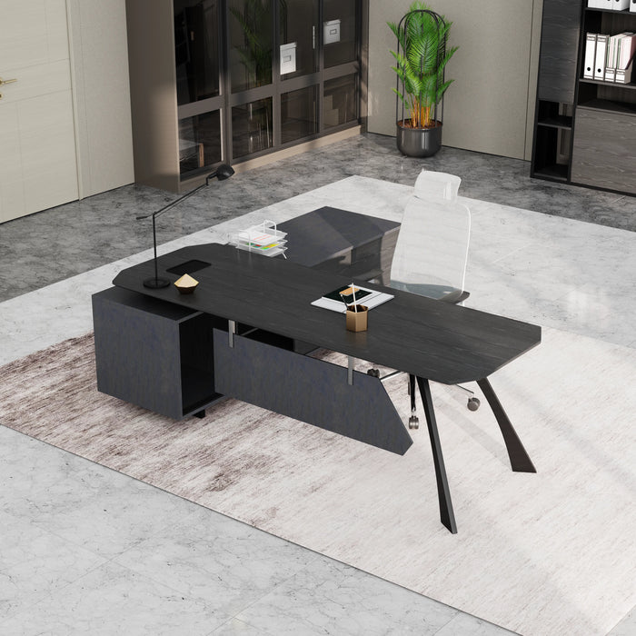 Nikolai 87" L-shaped Executive Desk | AF Essence Tribeca WX-N2805