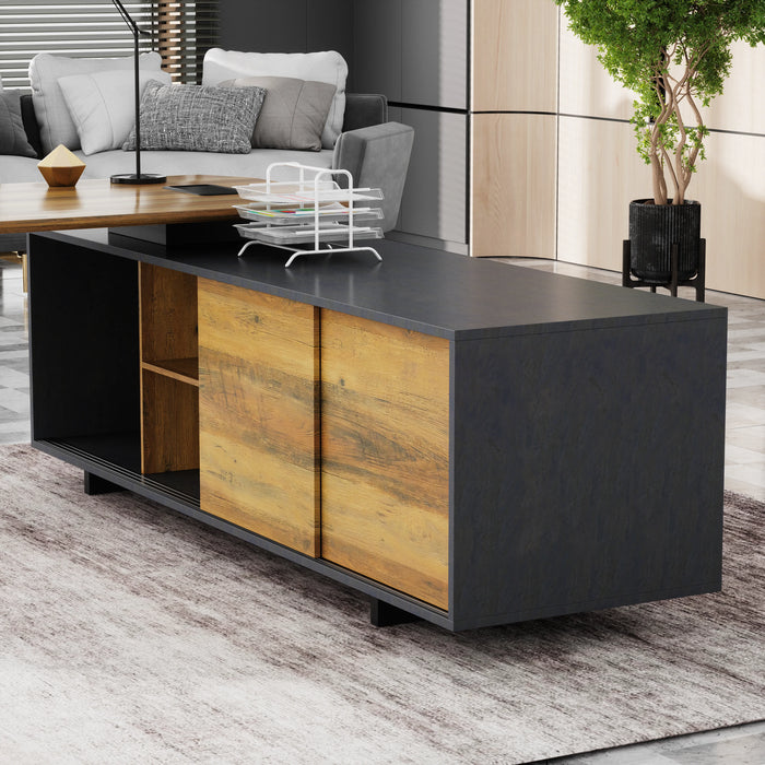 Nikolai 87" L-shaped Executive Desk | AF Essence Tribeca WX-N2805