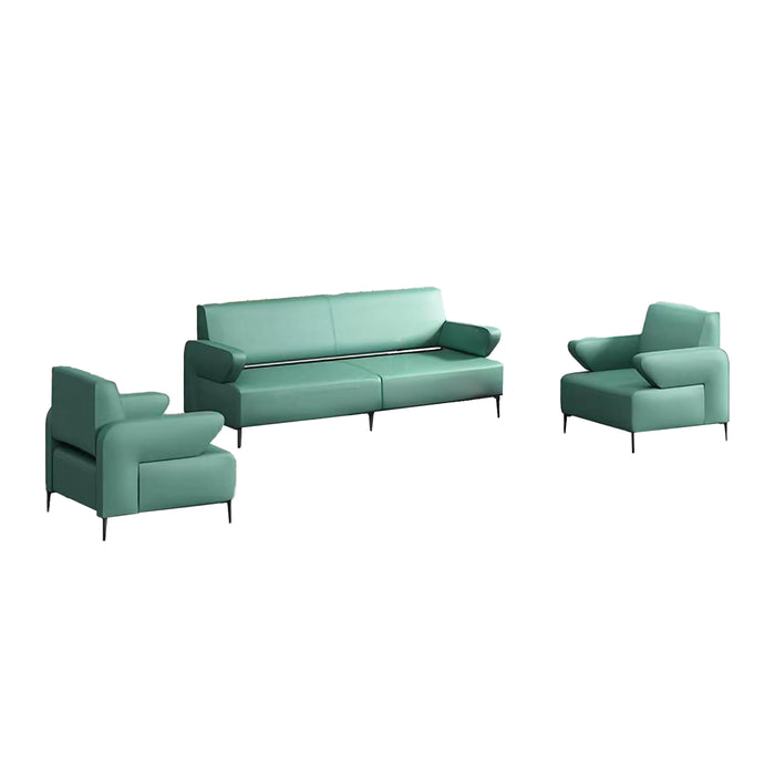 Reese 31-70" Green/White PU Leather Lounge Seating Sofas | AF [ZT] JY-L-8829