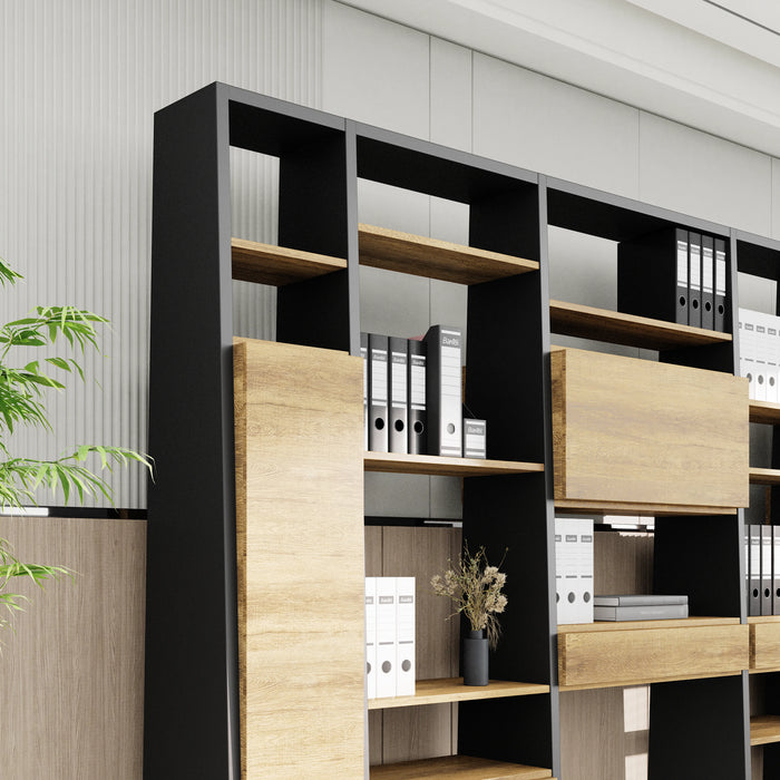 Winona 90-129" Open Display Wall Shelving Unit | AF Essence Tribeca  WX-NS2802