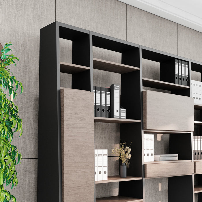 Winona 90-129" Open Display Wall Shelving Unit | AF Essence Tribeca  WX-NS2802