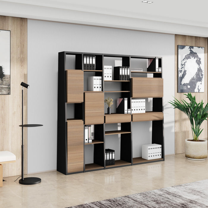 Winona 90-129" Open Display Wall Shelving Unit | AF Essence Tribeca  WX-NS2802