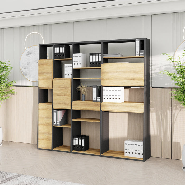 Winona 90-129" Open Display Wall Shelving Unit | AF Essence Tribeca  WX-NS2802