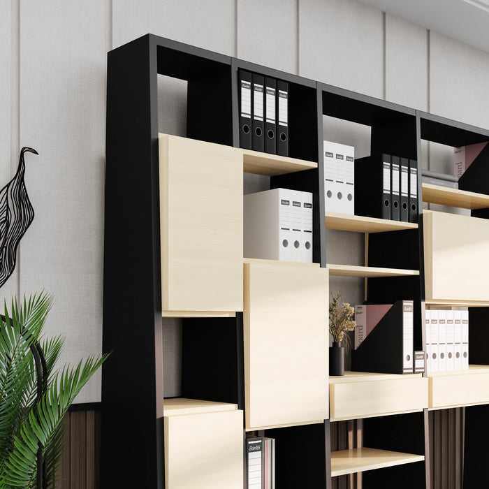 Winona 90-129" Open Display Wall Shelving Unit | AF Essence Tribeca  WX-NS2802