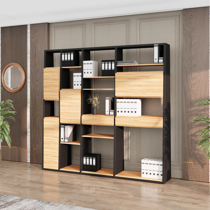 Winona 90-129" Open Display Wall Shelving Unit | AF Essence Tribeca  WX-NS2802