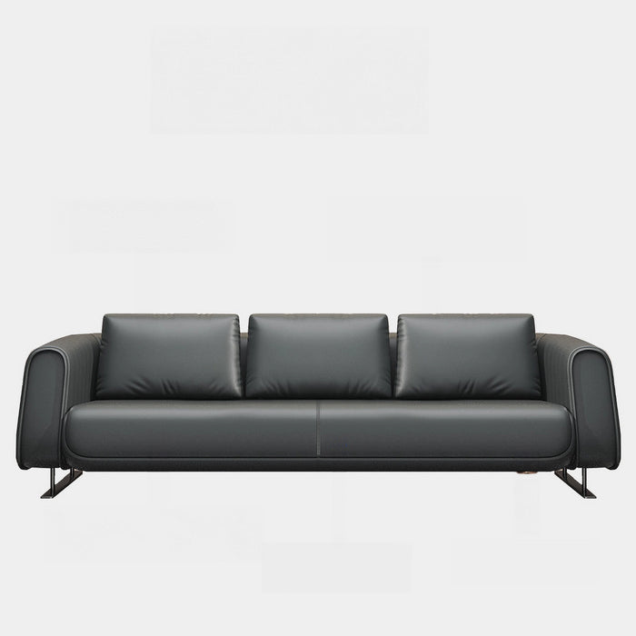 Arcadia Midnight High-end Black Upholstery Commercial and Residential Lounge and Waiting Room Chair Sofa Seating for Front Desks and Lobbies