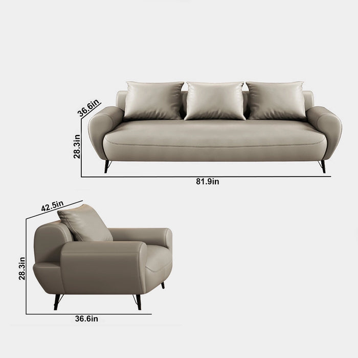 Arcadia Magnolia Modern White Upholstery Commercial and Residential Lounge and Waiting Room Chair Sofa Seating for Front Desks and Lobbies