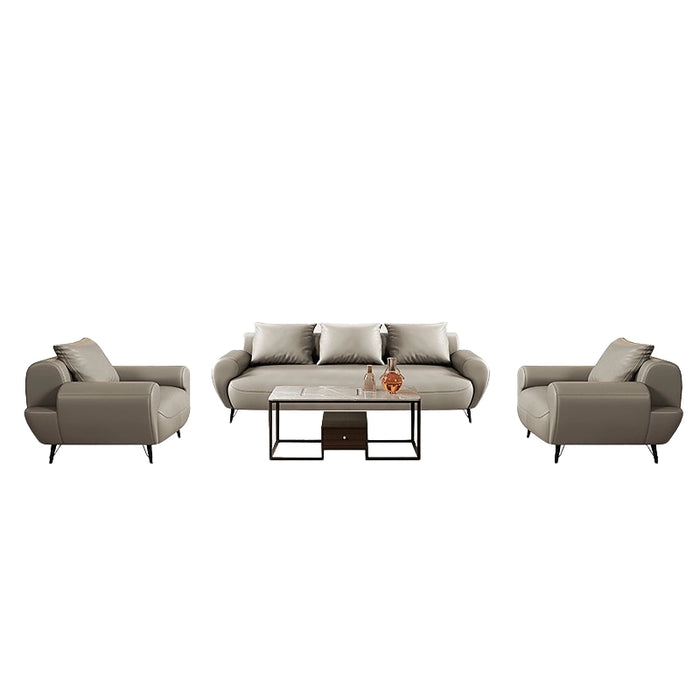 Arcadia Magnolia Modern White Upholstery Commercial and Residential Lounge and Waiting Room Chair Sofa Seating for Front Desks and Lobbies