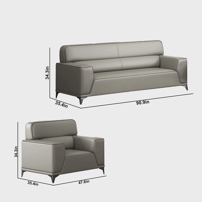 Arcadia Alabaster High-end White Upholstery Commercial and Residential Lounge and Waiting Room Chair Sofa Seating for Front Desks and Lobbies