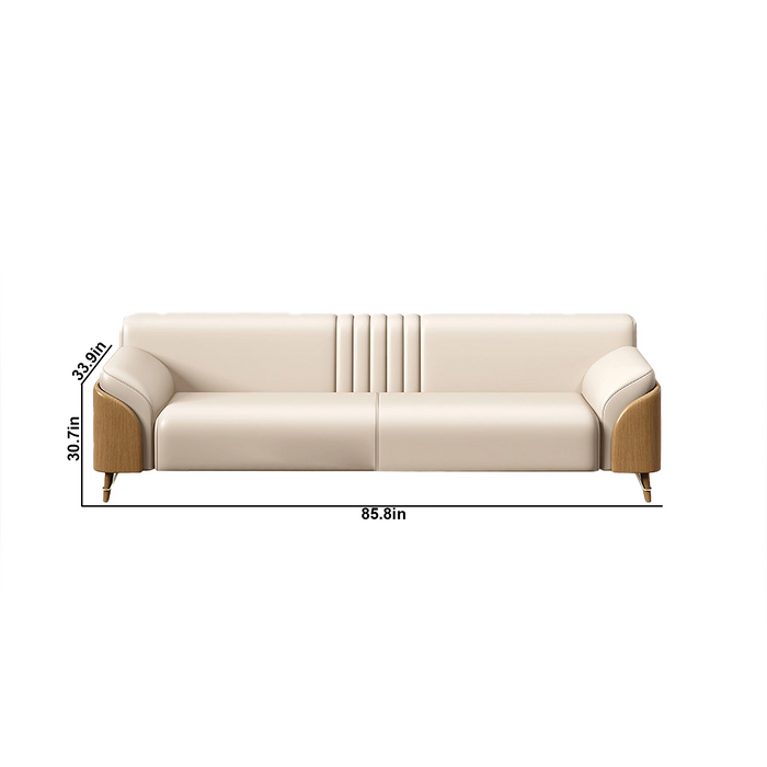 Arcadia Pearl Modern White Upholstery Commercial and Residential Lounge and Waiting Room Chair Sofa Seating for Front Desks and Lobbies