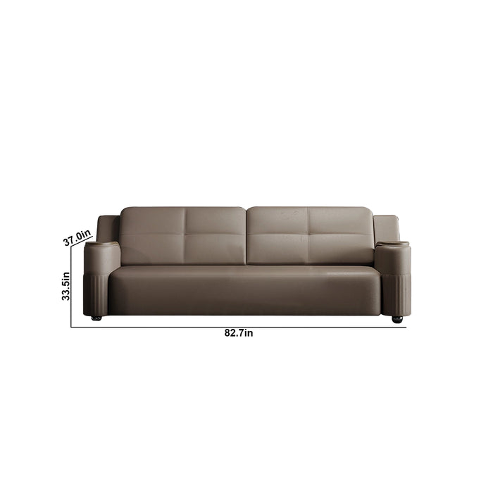 Arcadia Terracotta Modern Brown Upholstery Commercial and Residential Lounge and Waiting Room Chair Sofa Seating for Front Desks and Lobbies