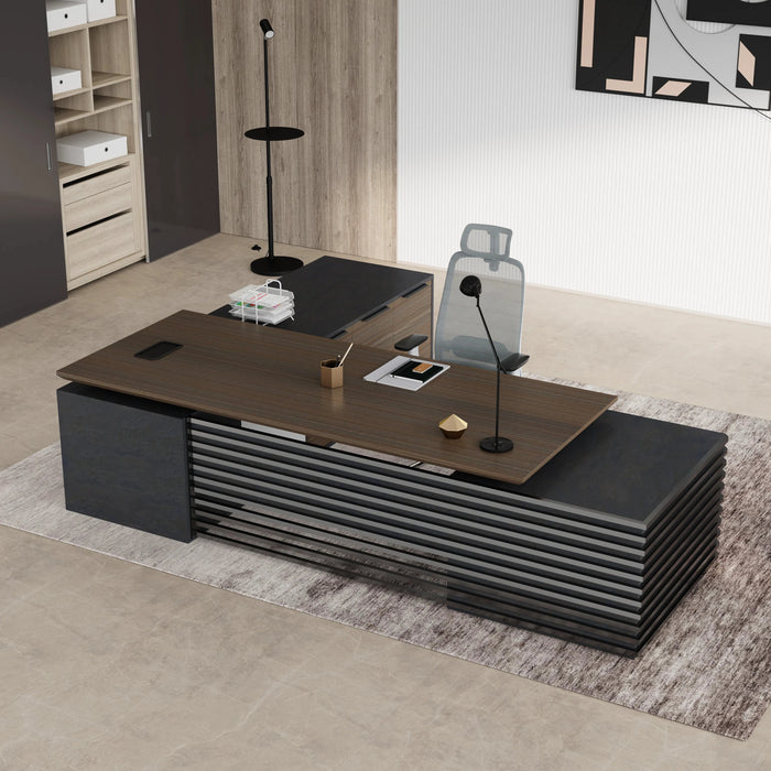 Escritorio ejecutivo ajustable en forma de L de 71 a 95" de Anderson | AF Essence Tribeca WX-N2801-LIFT