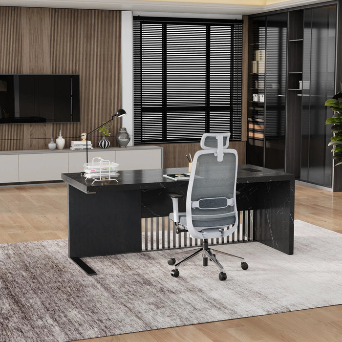 Escritorio ejecutivo rectangular Dakota de 63 a 79" | AF Essence Tribeca WX-N2806