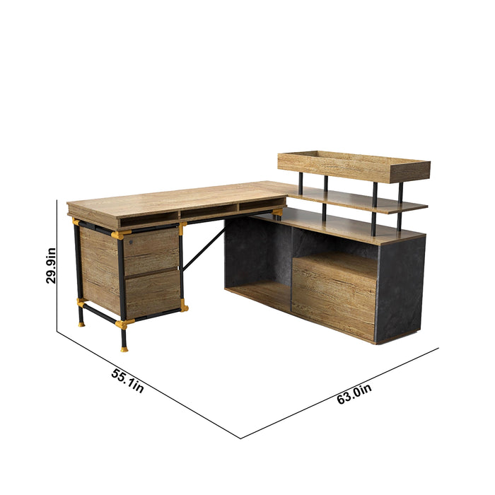 Arcadia Professional Oriental Ebony Commercial Staff Office Workplace Single-Seat Workstation Desks Suitable for Offices