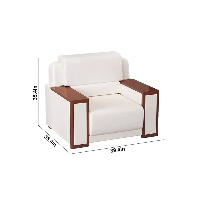 Nitro 39" White Cotton Fiber Lounge Seating Sofas | AF [ZT] JY-RS3