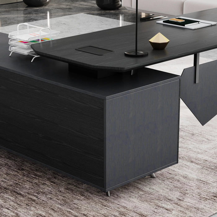 Genesis 71-79" L-shaped Executive Desk | AF Essence Tribeca WX-NW001