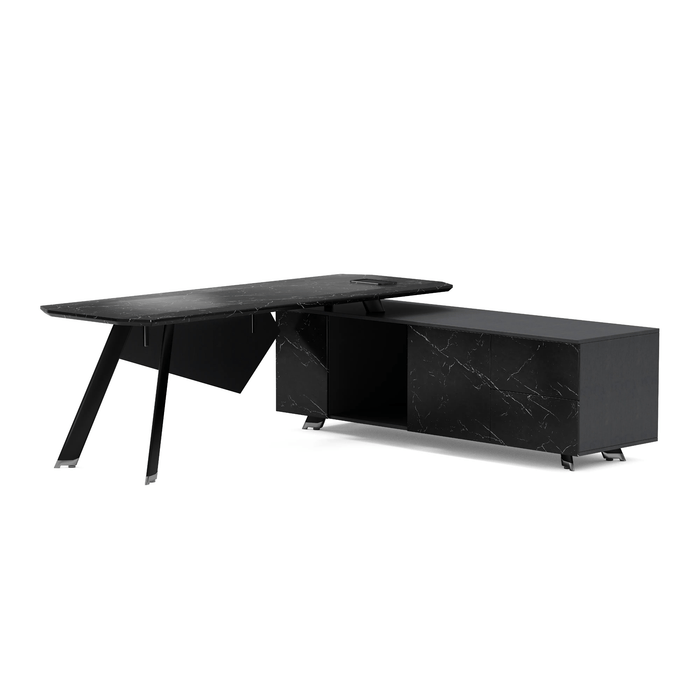 Genesis 71-79" L-shaped Executive Desk | AF Essence Tribeca WX-NW001