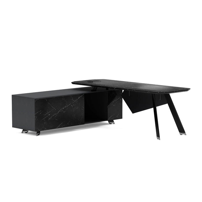 Genesis 71-79" L-shaped Executive Desk | AF Essence Tribeca WX-NW001