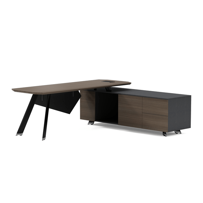 Genesis 71-79" L-shaped Executive Desk | AF Essence Tribeca WX-NW001