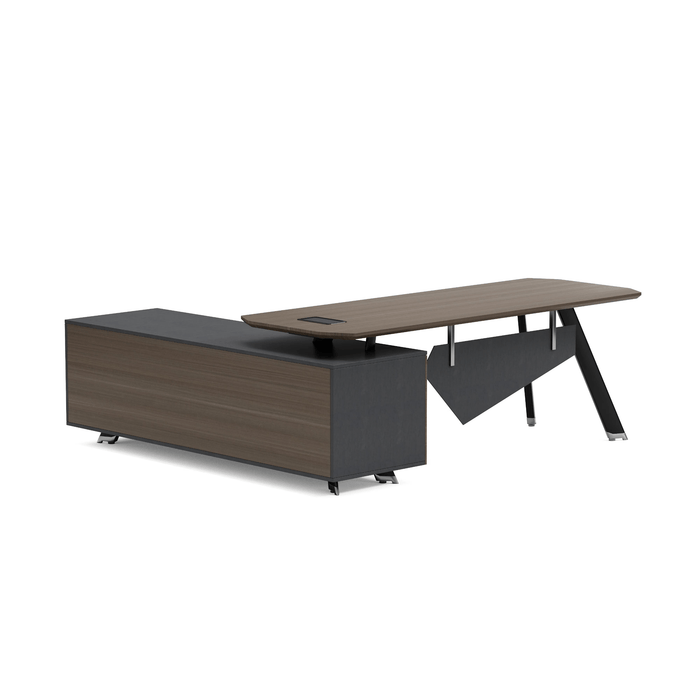 Genesis 71-79" L-shaped Executive Desk | AF Essence Tribeca WX-NW001