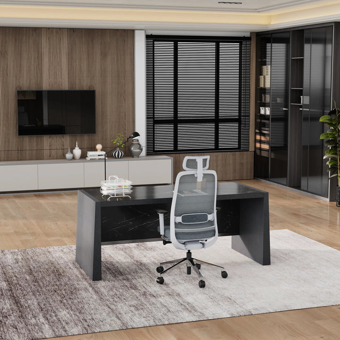 Escritorio ejecutivo rectangular Graham de 63 a 71" | AF Essence Tribeca WX-N2808