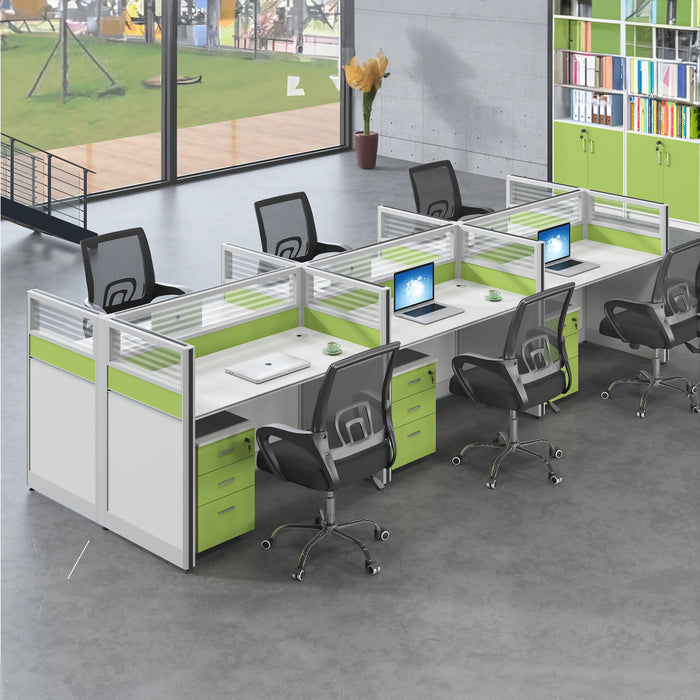 Arcadia Profesional Blanco y Verde Clásico Personal Comercial Oficina Lugar de Trabajo Escritorios y Conjuntos Adecuados para Oficinas 