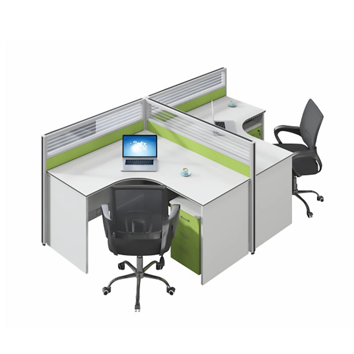 Arcadia Profesional Cubículo Verde y Gris Personal Comercial Oficina Lugar de Trabajo Escritorios y Conjuntos Adecuados para Oficinas 