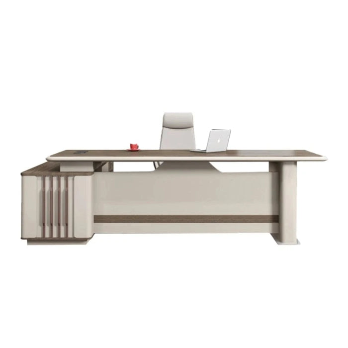 Raze 71-102" Beige L-shaped Executive Desk | AF LY-ZY-B24A