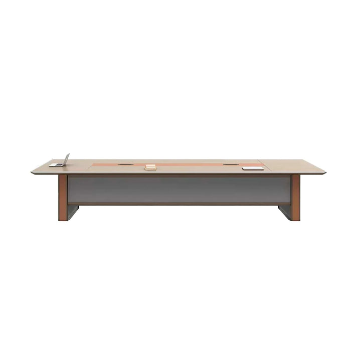 Lucian 8-20' Brown Rectangular Conference Room Table | AF LY-DQ-H14