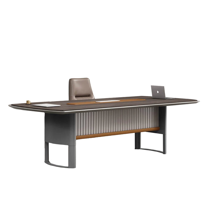 Arcadia High-end High Quality 7ft Teak Ember Conference Table for Meeting Rooms and Boardrooms