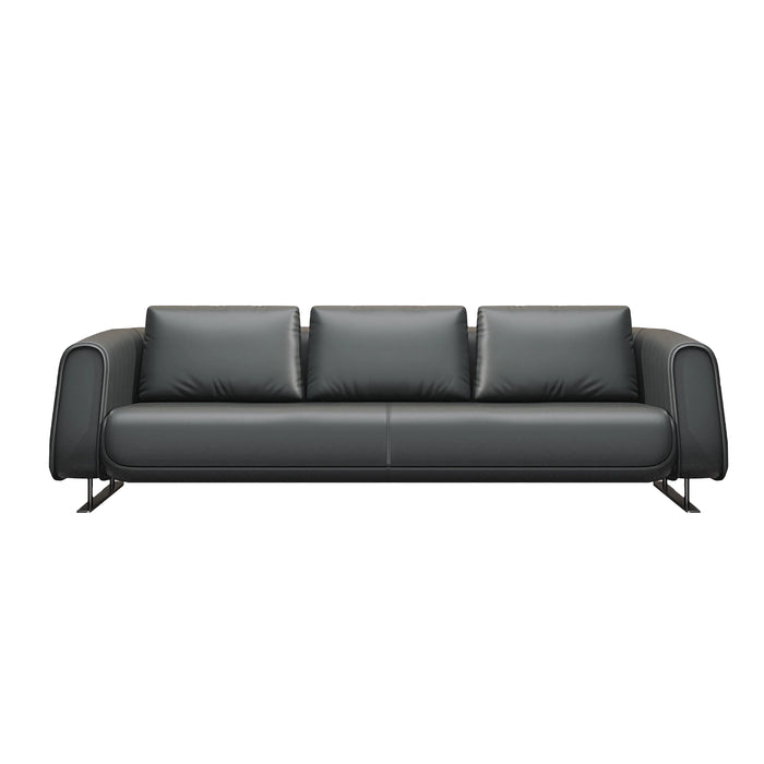 Brielle 40-79" Black PU Leather Lounge Seating Sofas | AF [ZT] JY-L-8875