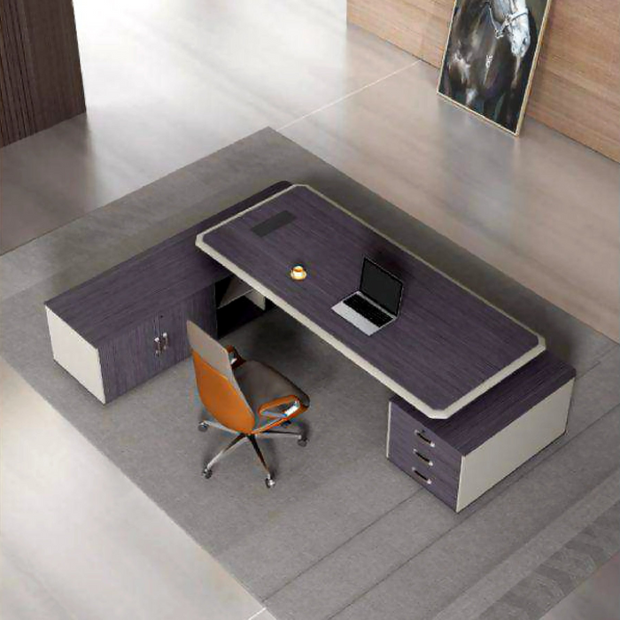 Drew 95-126" Beige L-shaped Executive Desk | AF Legend Hephaestus JY-SGA02